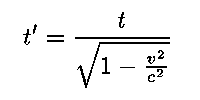 Time Dilation Equation